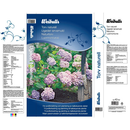 Weibulls Torv naturell 40l 51st/pal