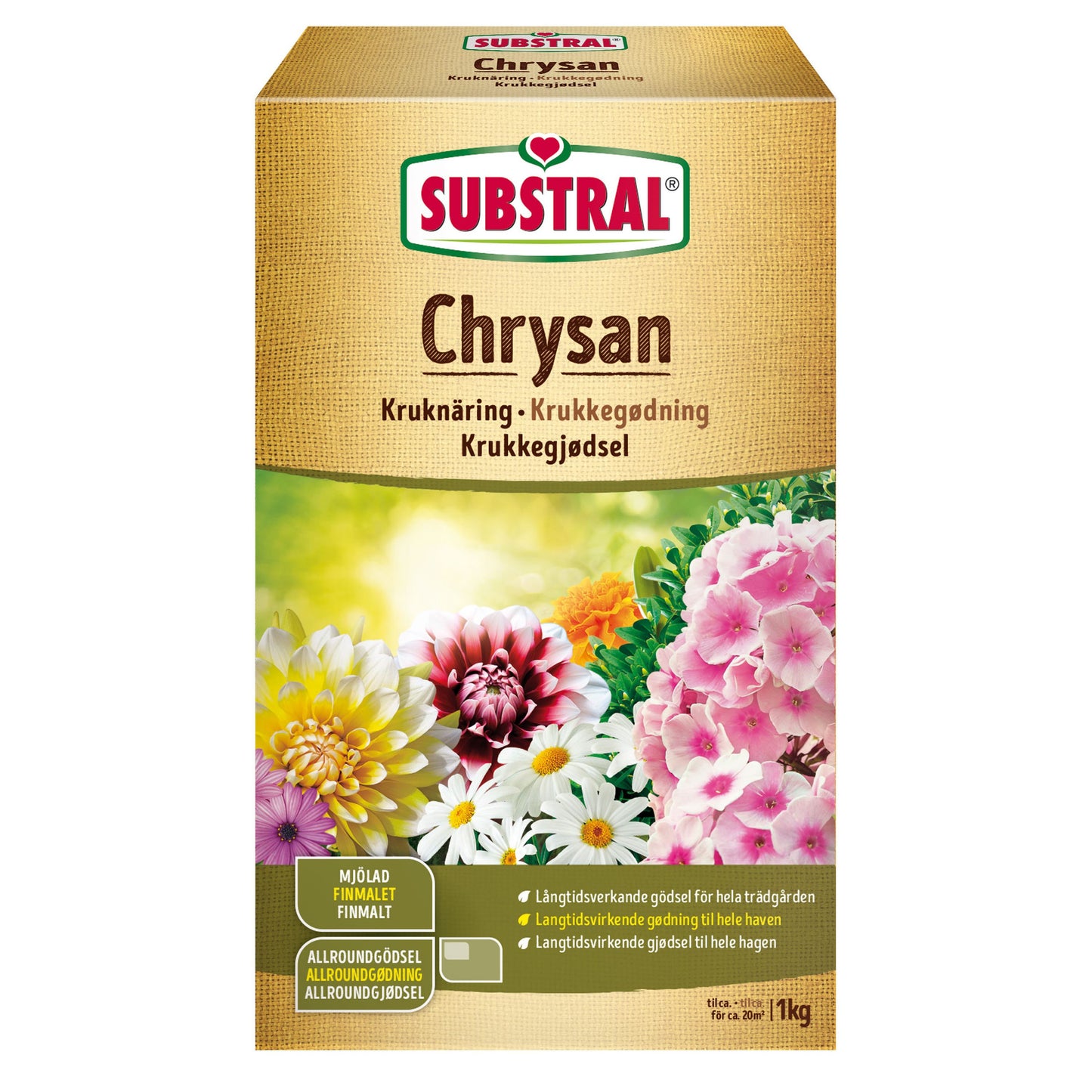 Substral Trädgårdsgödsel Chrysan 1kg 10st/krt