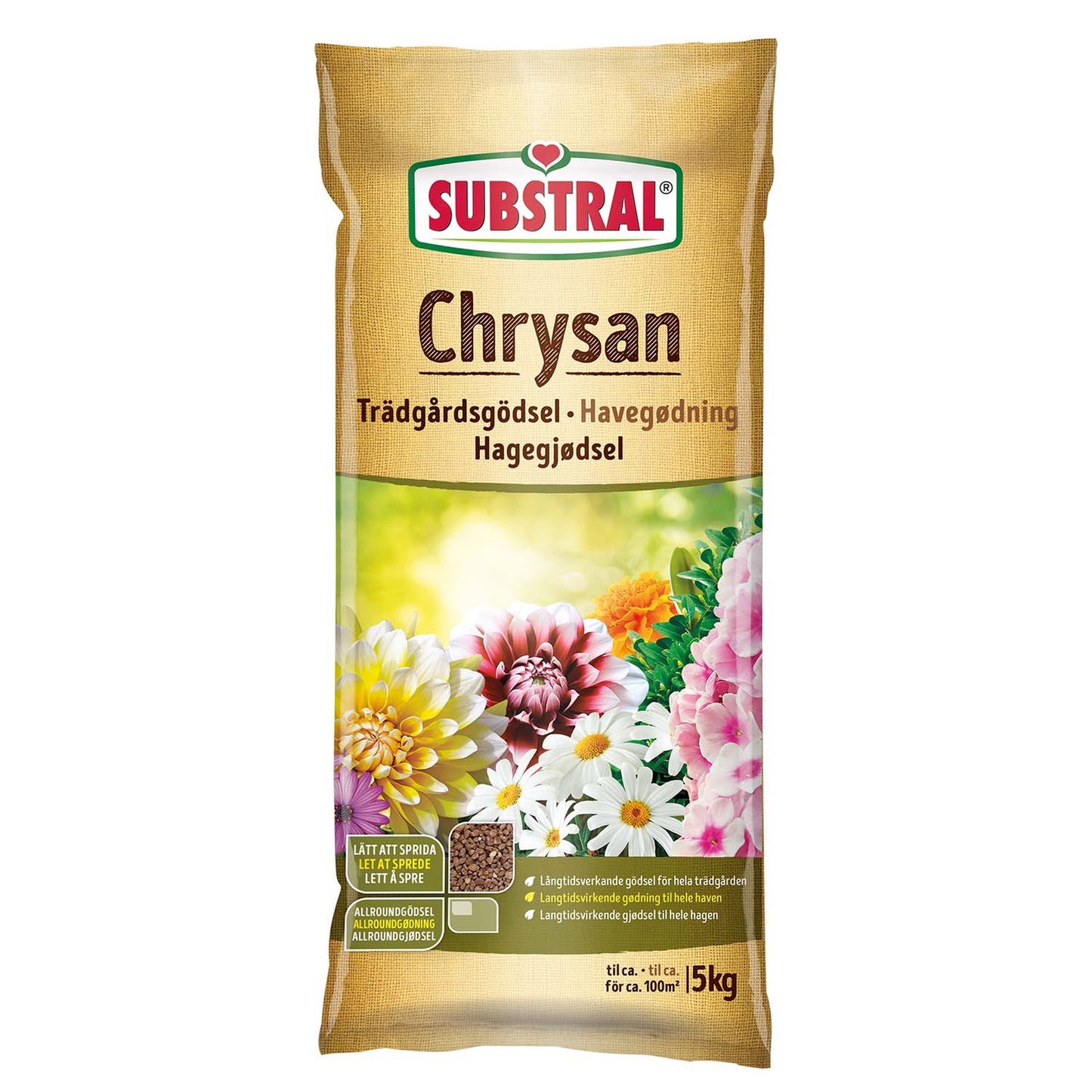 Substral Trädgårdsgödsel Chrysan 5kg 30st/KVP