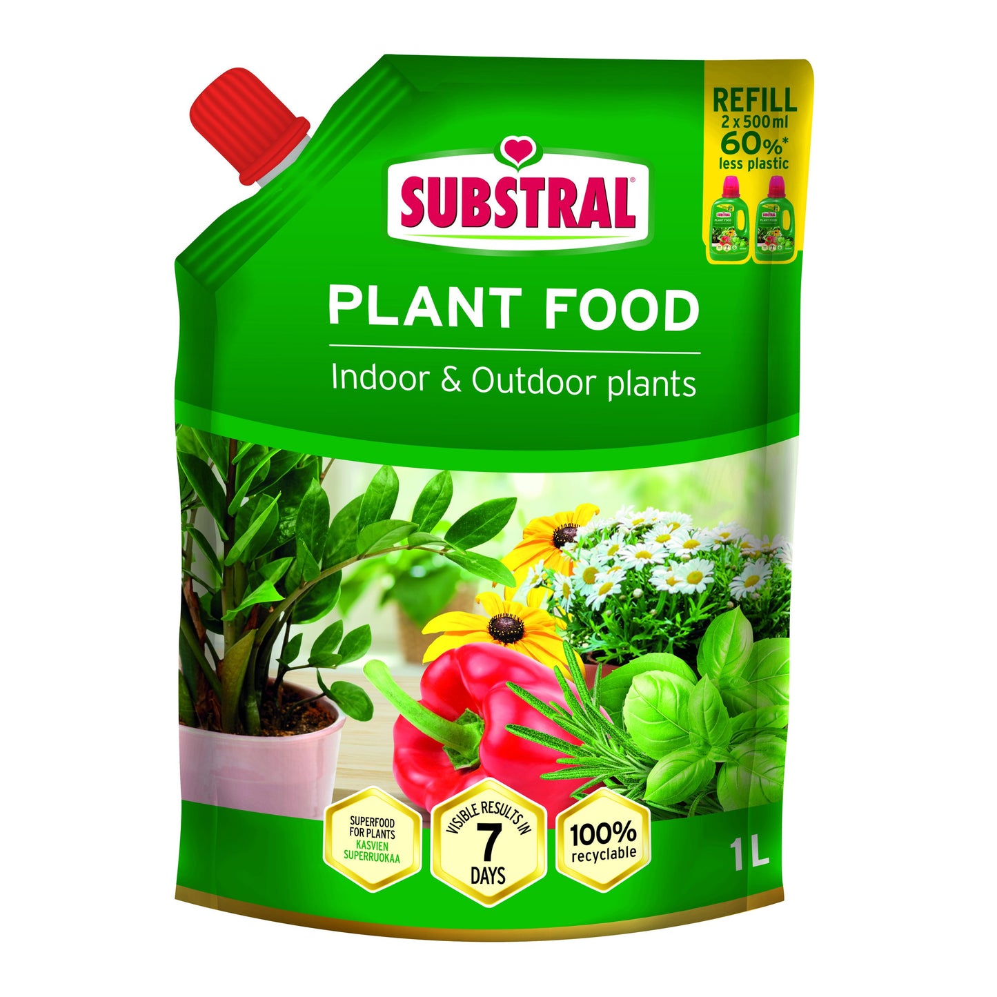 Substral Universalnäring 1L refill 6st/krt