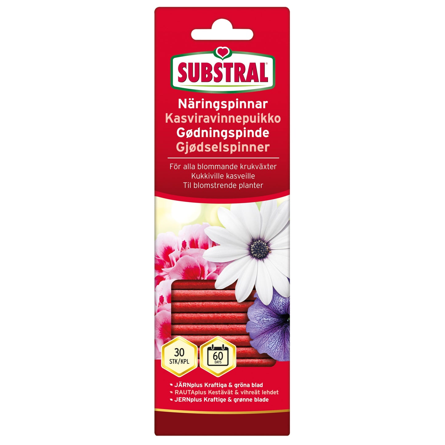 Substral Näringspinnar blommande 30-p 20st/krt