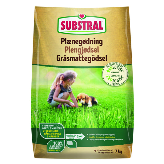 Substral Gräsmattegödsel 7kg 40st/hap KRAV