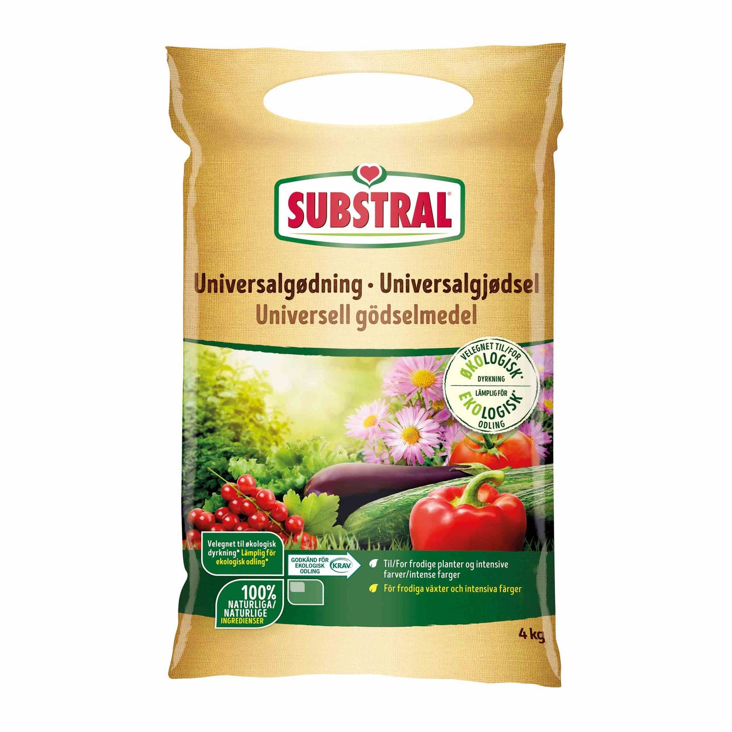 Substral Universalgödsel 4kg 60st/hap KRAV