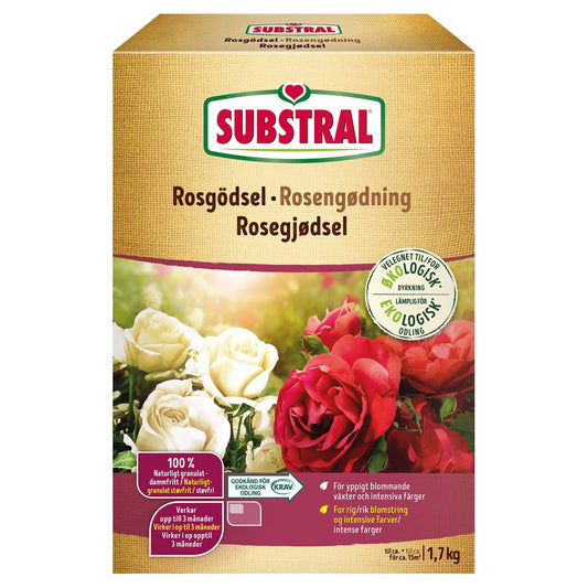 Substral Rosgödsel 1,7kg 6st/krt KRAV