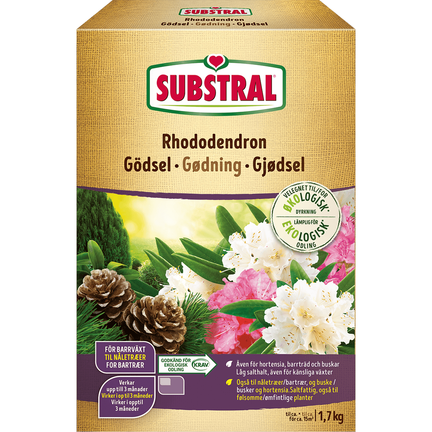 Substral Rhododendrongödsel 1,7kg 6st/krt KRAV