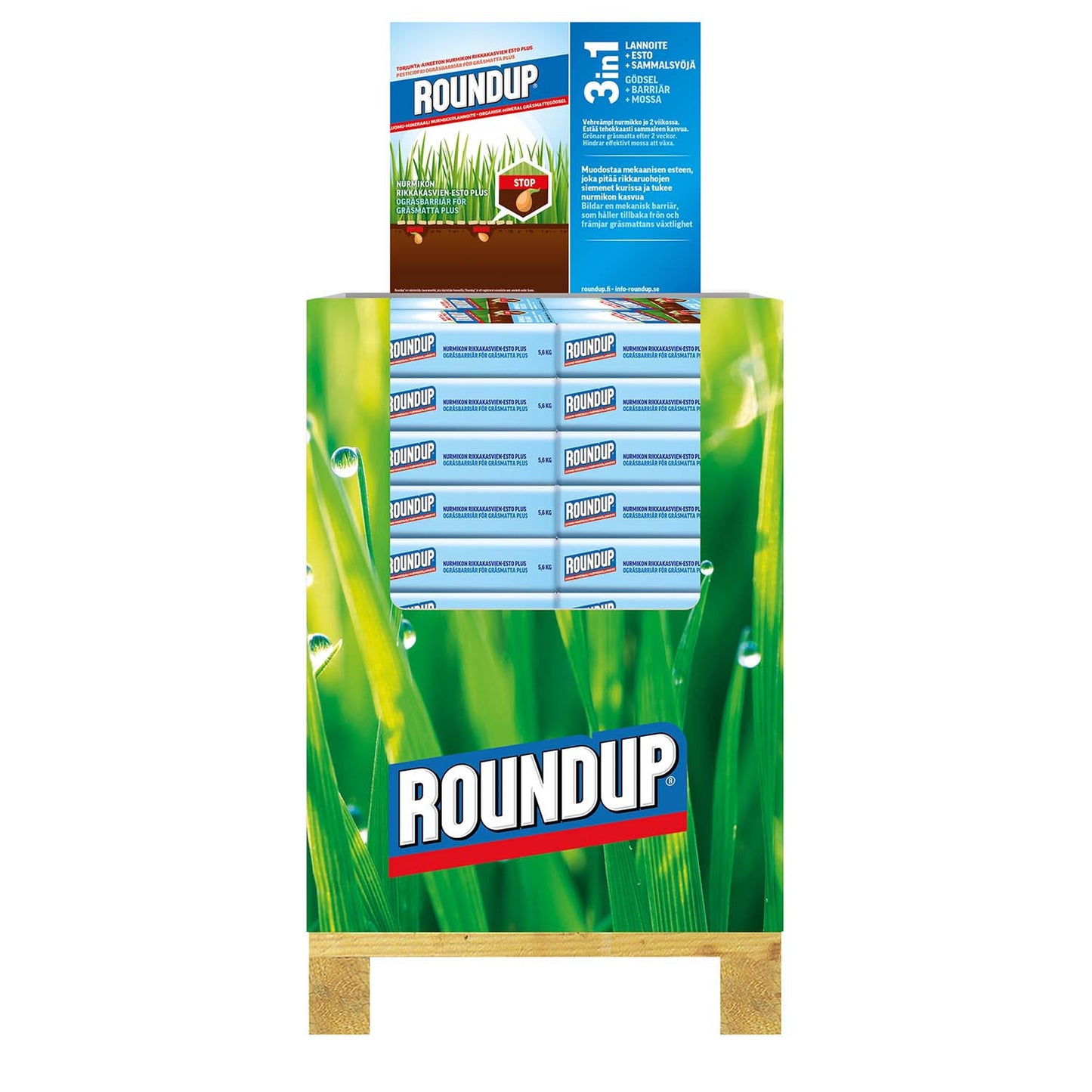 Roundup Ogräsbarriär 5,6kg plus 18st/kvp