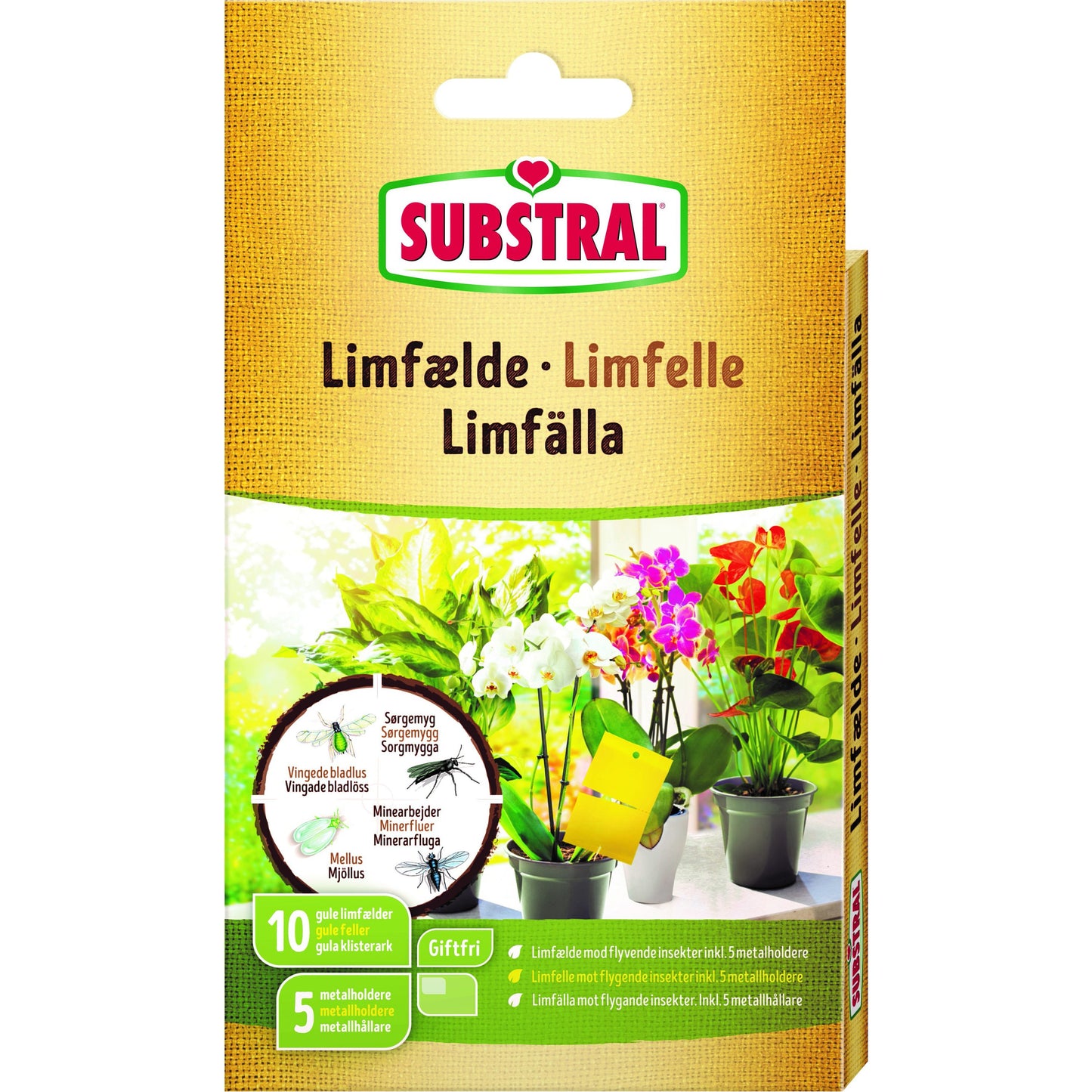 Substral Limfälla-ark + hållare 10-pack 6 kfp/krt
