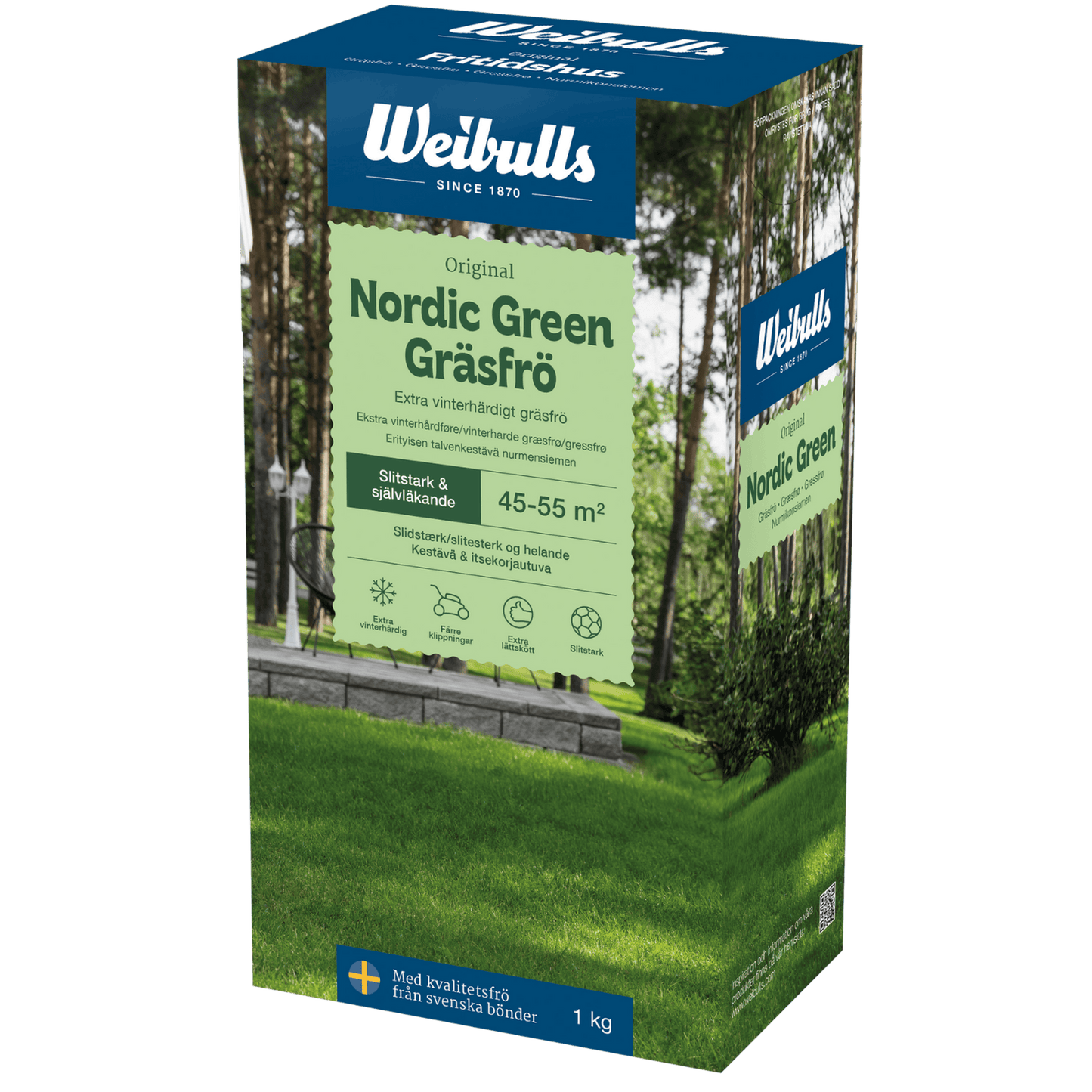 Weibulls Gräsfrö Nordic Green 1kg 16st/krt