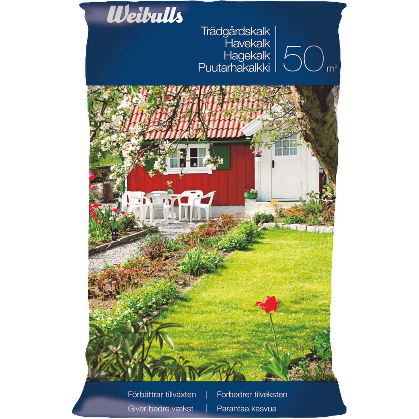 Weibulls Kalk krossad 12,5kg 80st/pal trädgårdskalk